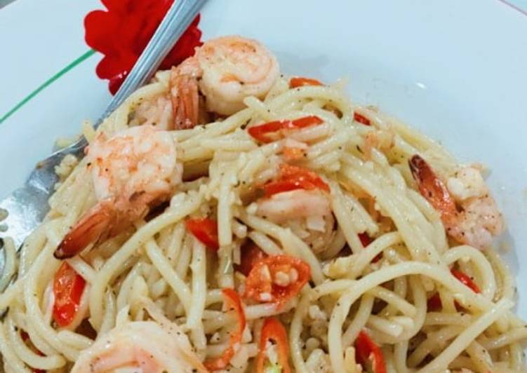 Pasta Garlic Prawn