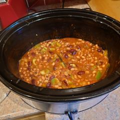 A picture of Slow cooked bean chilli.