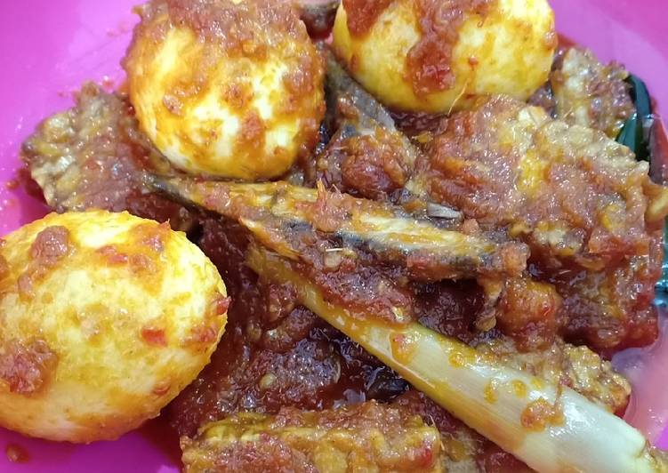 Pindang Telur Tempe Bumbu Merah