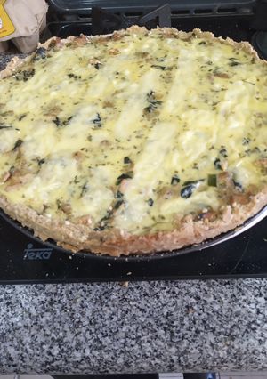 Una foto de Pastel de atún y espinaca