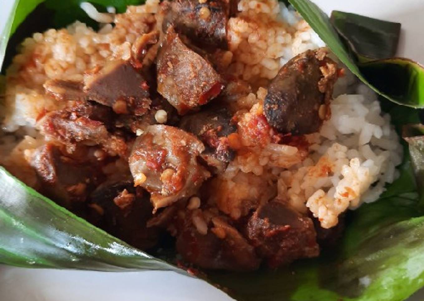 Nasi bakar ati ampela