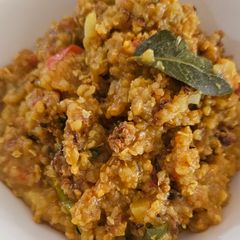 A picture of Kuttu khichdi (farali).