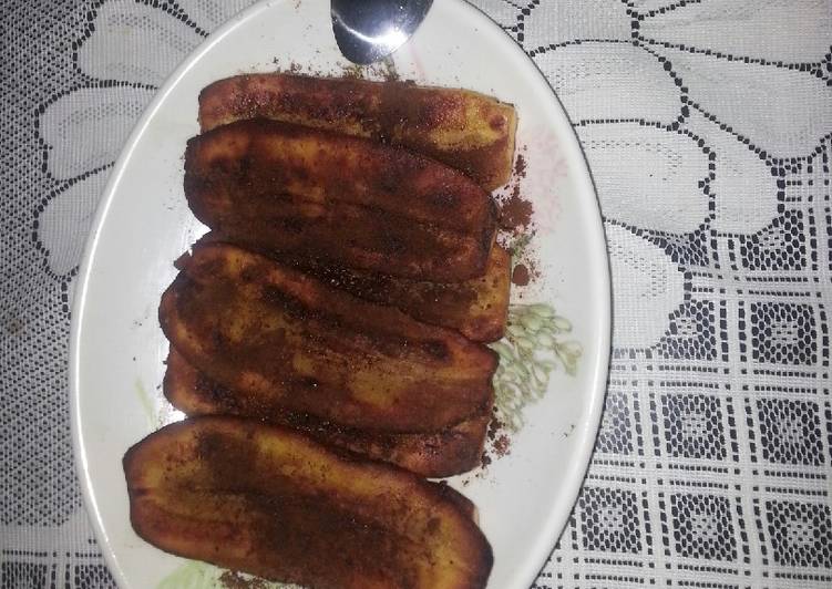 Pisang bakar milo tabur