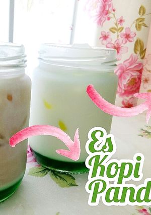 Foto resep Es kopi pandan dan es susu pandan