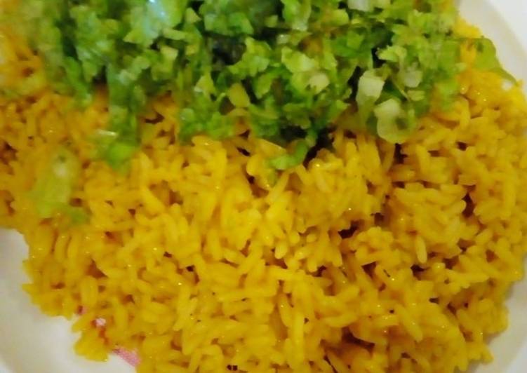 Easiest Way to Prepare Perfect Rice with lettuce