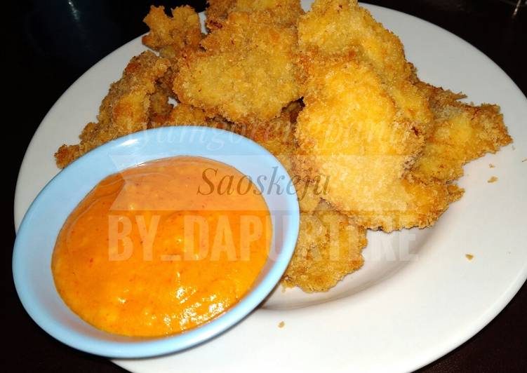 Ayam goreng fillet saos keju #BikinRamadhanBerkesan