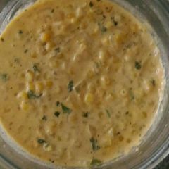 A picture of Methi Malai corn.