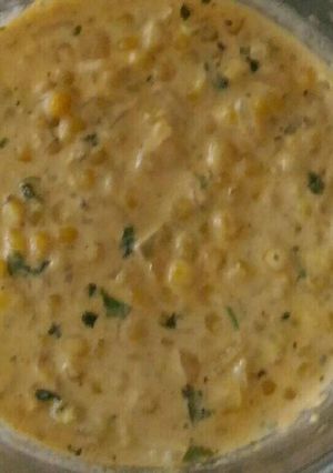 A picture of Methi Malai corn.