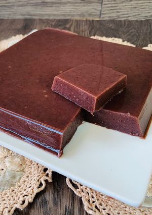 Foto di Mizu Yokan - Gelatina di Anko la confettura di Azuki, i fagioli giapponesi