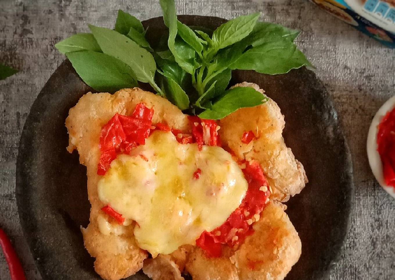 Ayam Geprek mozarella