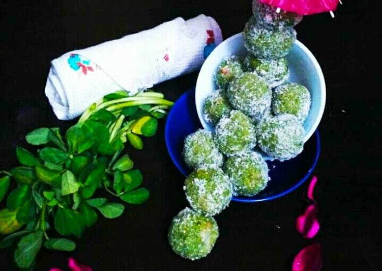 Recipe of Green MEETHI BOMB