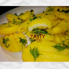 A picture of Parsley potatoes.
