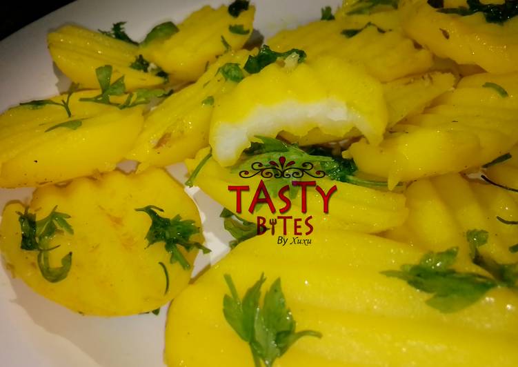 Steps to Make Speedy Parsley potatoes