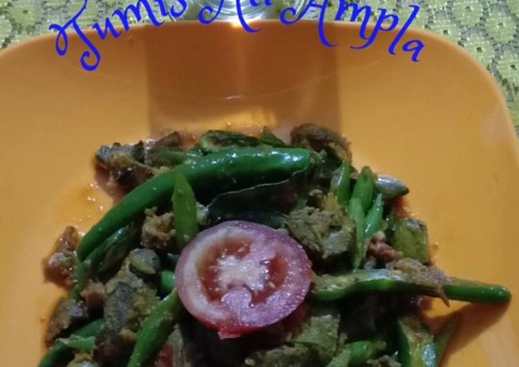 Cara mudah meracik Tumis Ati Ampla, Bikin Ngiler