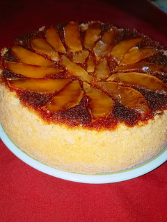 Una foto de Torta de manzana invertida
