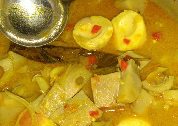 Ternyata begini loh! Resep buat Sayur nangka telur dijamin menggugah selera