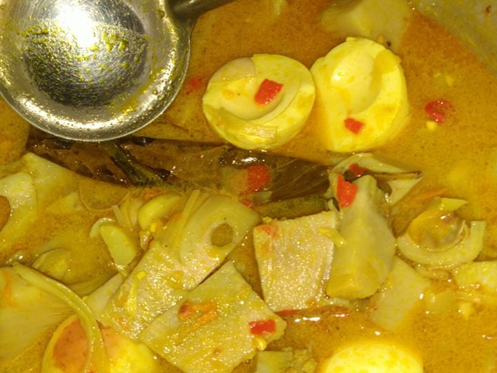 Ternyata begini loh! Resep buat Sayur nangka telur dijamin menggugah selera