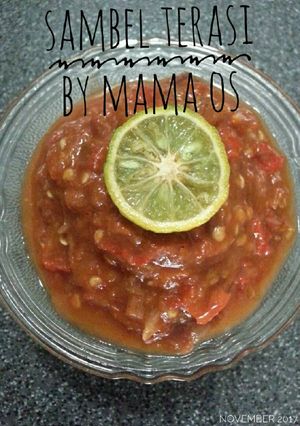 Foto resep Sambel Terasi ala mama os