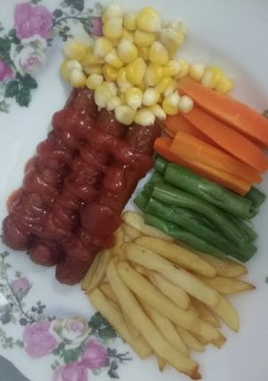 Foto resep Simple Vege Sausages