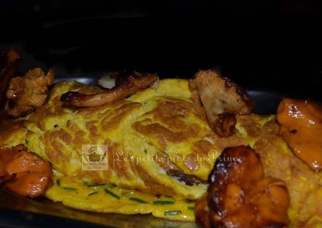 Omelette gourmande aux girolles