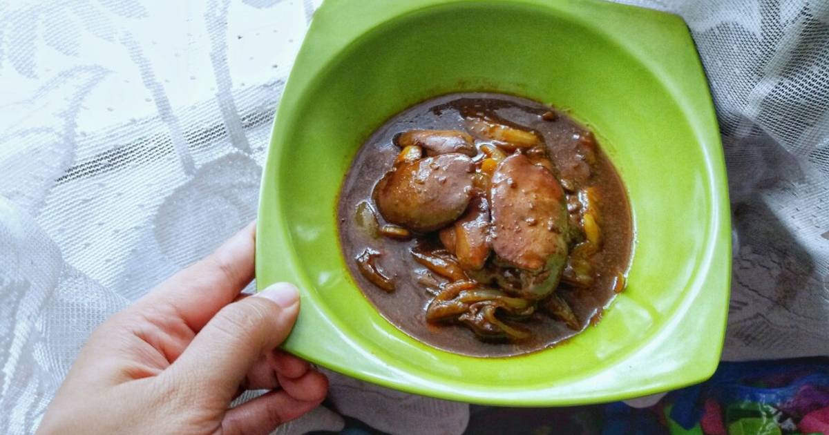 Chicken Liver in Sweet Soy Sauce Recipe by Iskan Detia Karina Cookpad