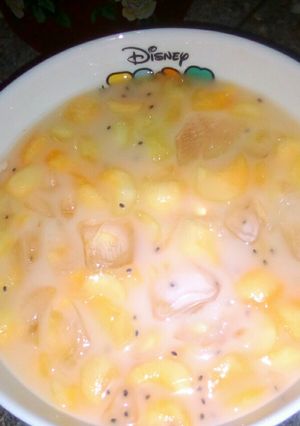 Foto resep Es blewah susu selasih#5