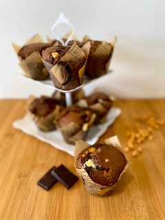 Una foto de Muffins de chocolate y butterscotch