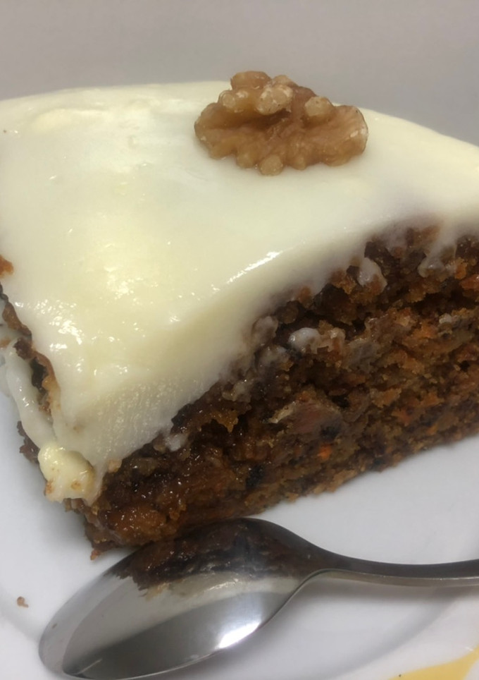 Una foto de Carrot cake con frosting de philadelphia