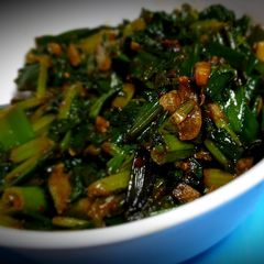 Spinach quick and easy stir fry A picture of Spinach quick and easy stir fry.