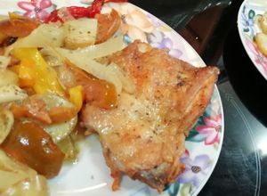 Foto principal de Cuartos de pollo al horno 🍗🍗 sencillo, económico, para toda la familia
