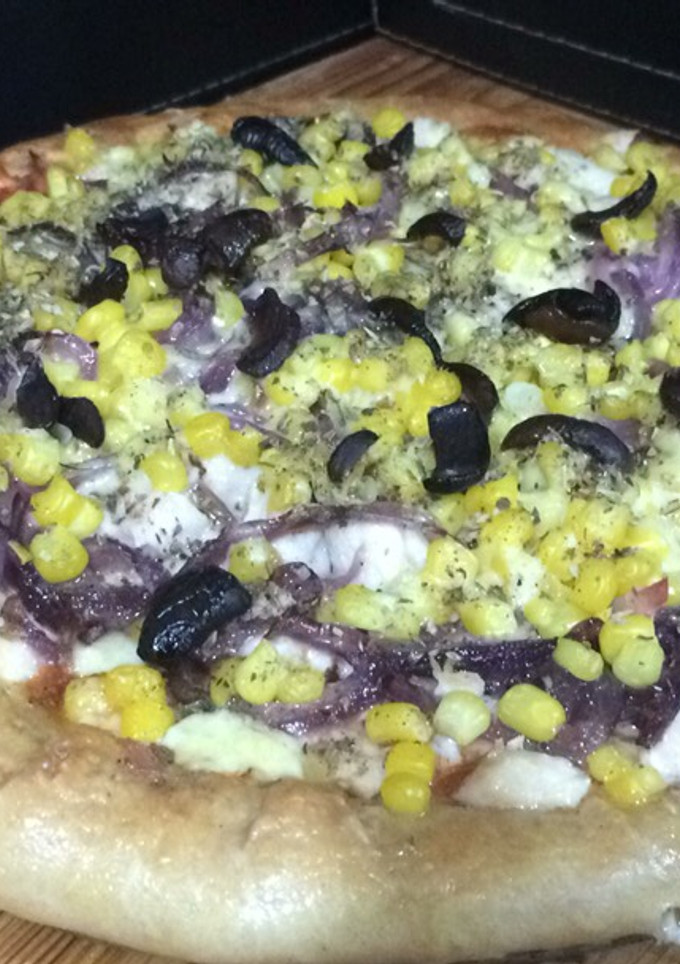 Una foto de Pizza 🍕 con bordes de queso 🧀