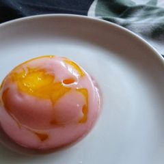 A picture of Mango Strawberry Pudding.
