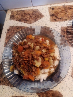 Una foto de Guiso de lentejas con chorizo