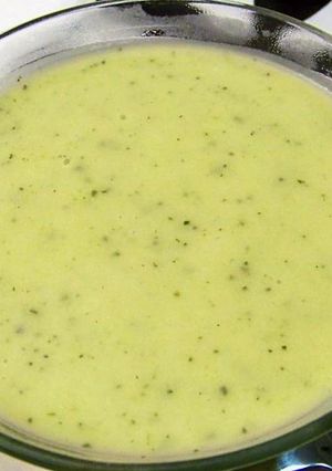 Una foto de Crema de calabacín