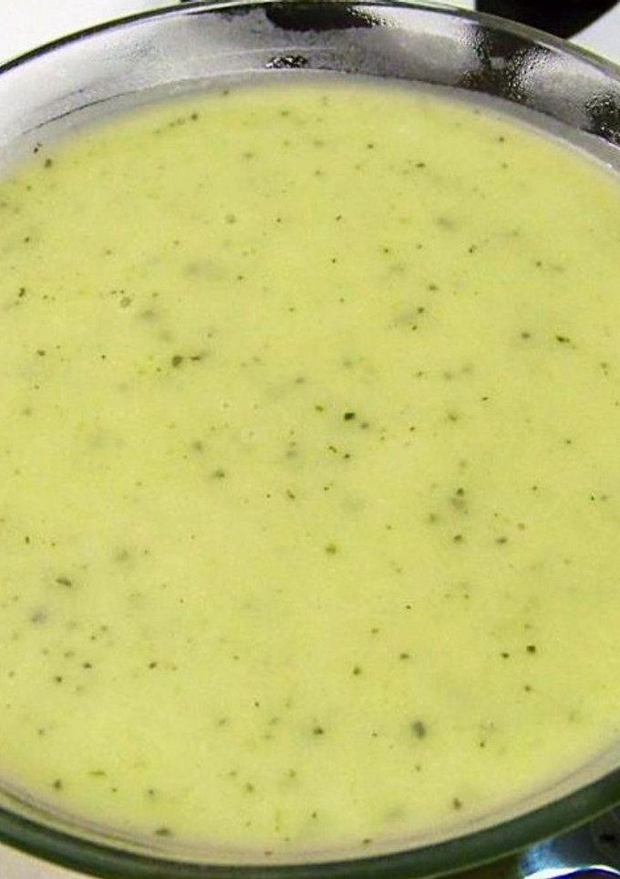 Una foto de Crema de calabacín