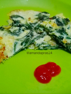 Foto resep Omelette Bayam