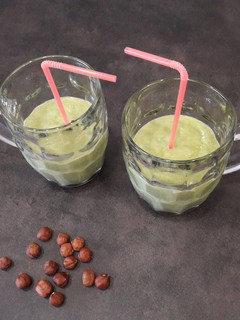 Una foto de Smoothie verde cremoso