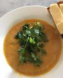 Yummy parsnip soup