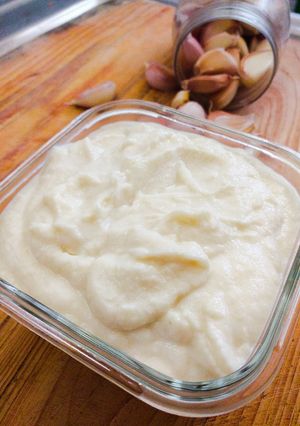 Una foto de Pasta de ajo