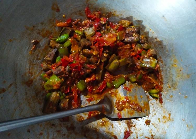 Sambal terong pedas manis🍆