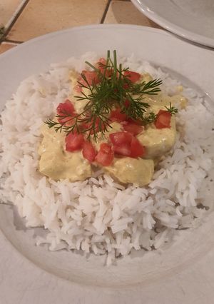 Une photo de Poulet au curry express