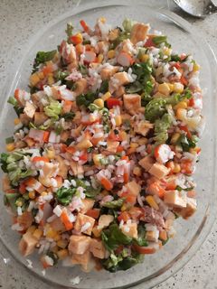 Una foto de Ensalada de arroz 🌾 🍚