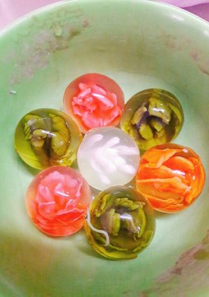 Hình của món Rau câu đạn keo.