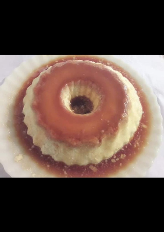 Una foto de Flan casero