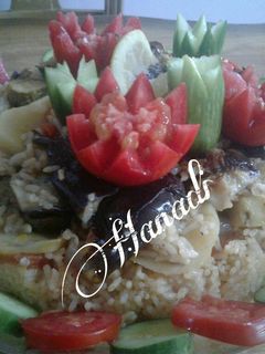 صورة لوصفة مقلوبة باذنجان