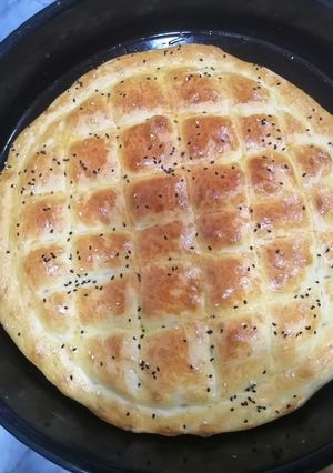 صورة لوصفة الخبز التركي