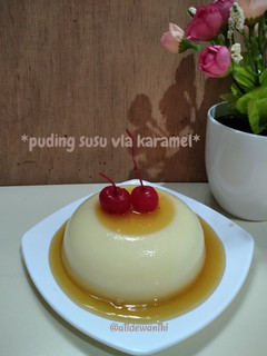 Foto resep *puding susu vla karamel*