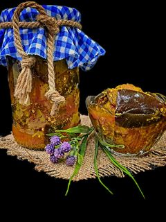 عکسی از دستور ترشی بادمجان فوری🍆