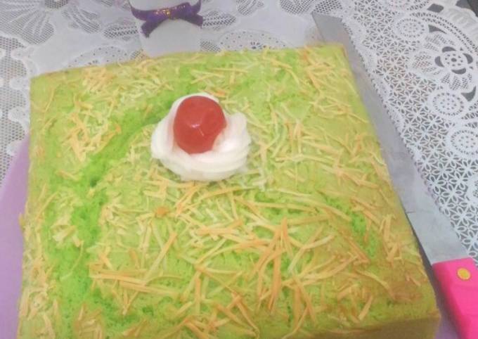 Resep Bolu pandan lembut 2 telur anti gagal oleh Pawon Mbak Yu - Cookpad