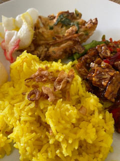 Foto resep Nasi Kuning & Orek Tempe
